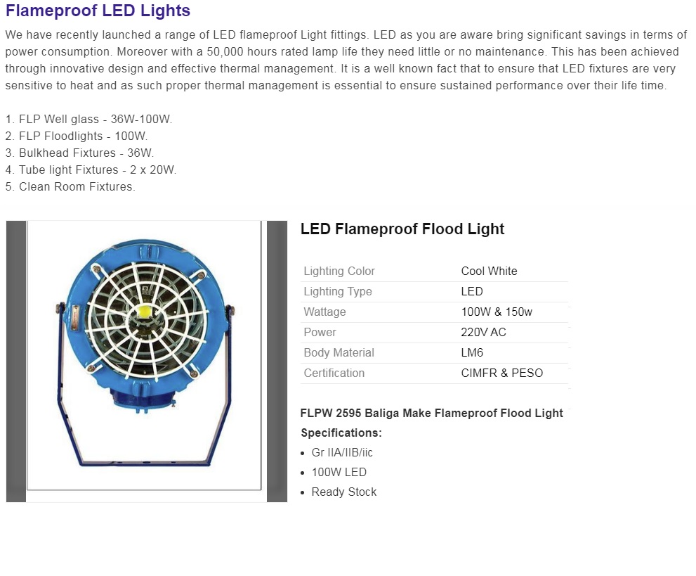 Exd.Floodlight FLPW-2595 L