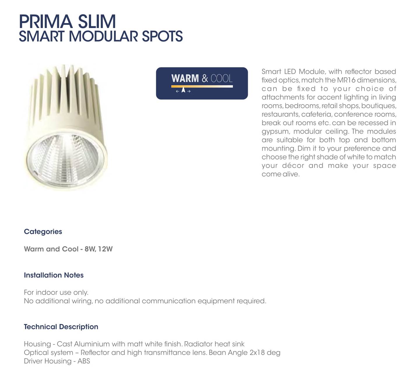 Prima Slim Smart Modular Spots