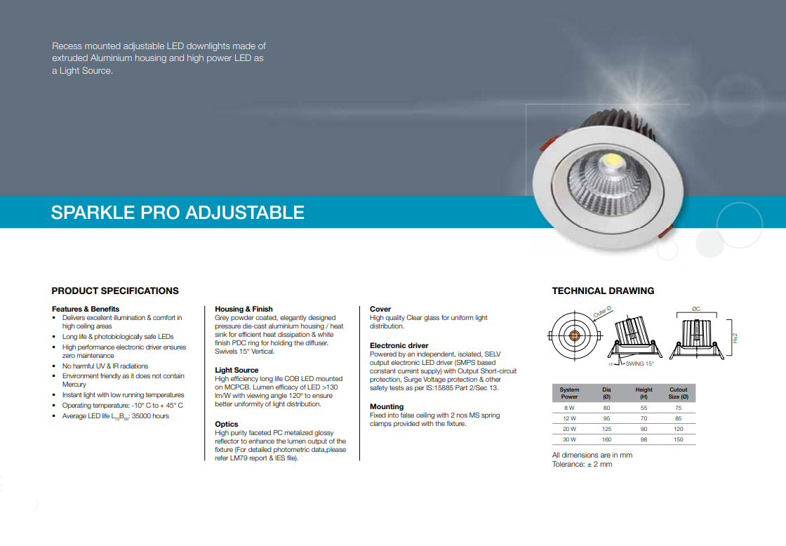 Sparkle Pro Adjustable