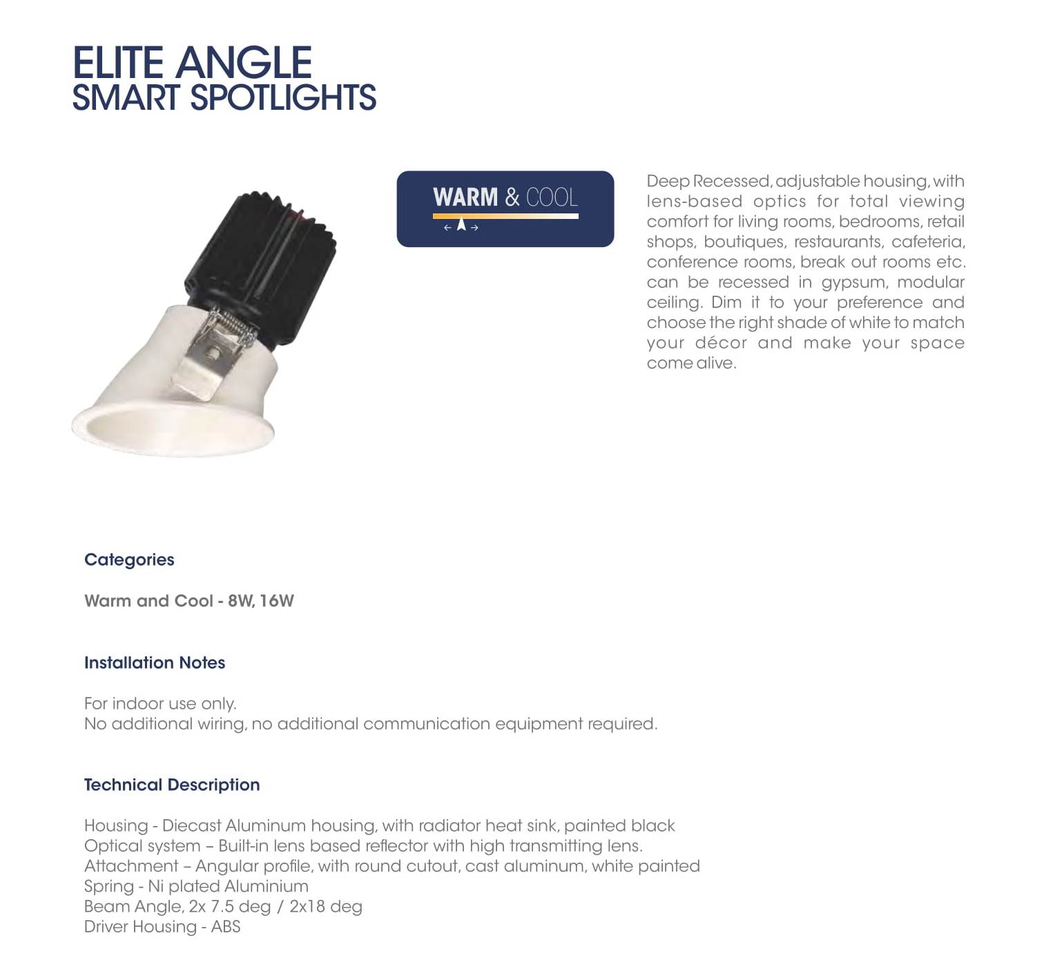 Elite Angle Smart Spotlights