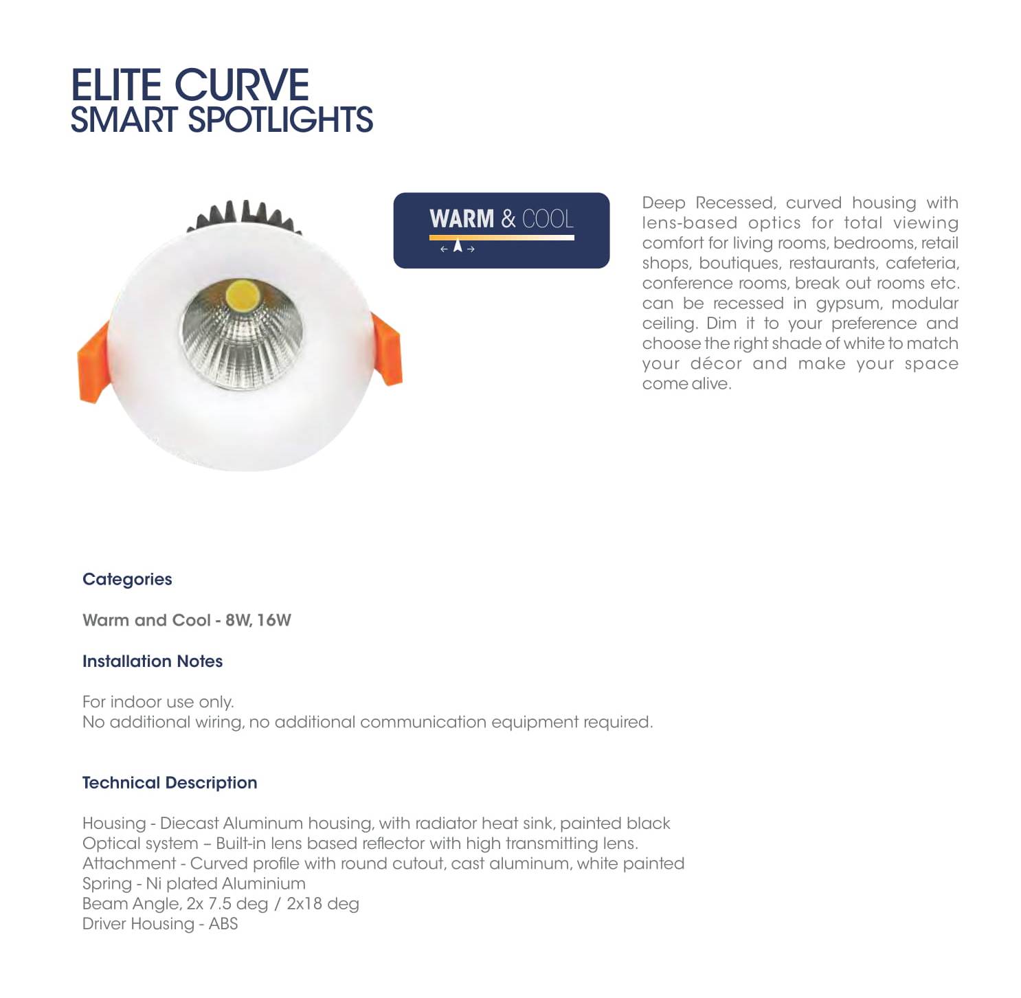 Elite Curve Smart Spotlights